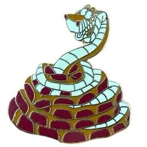 RETIRED 2001 Disney Pin Jungle Book Villain Kaa Python Snake Hypnotic Eyes RARE